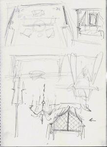 Hook's Cabin sketches