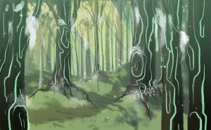 Neverland Woods colour sketch